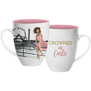 CROWNED IN CURLS MUG