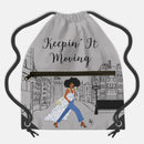 KEEPIN' IT MOVING DRAWSTRING BACKPACK
