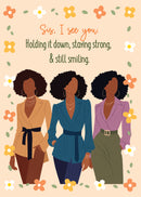 Just Checking In Card