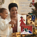 Gold Nativity Christmas Card