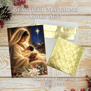 Gold Nativity Christmas Card