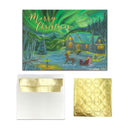 COTTAGE WITH SLEIGH CHRISTMAS CARD