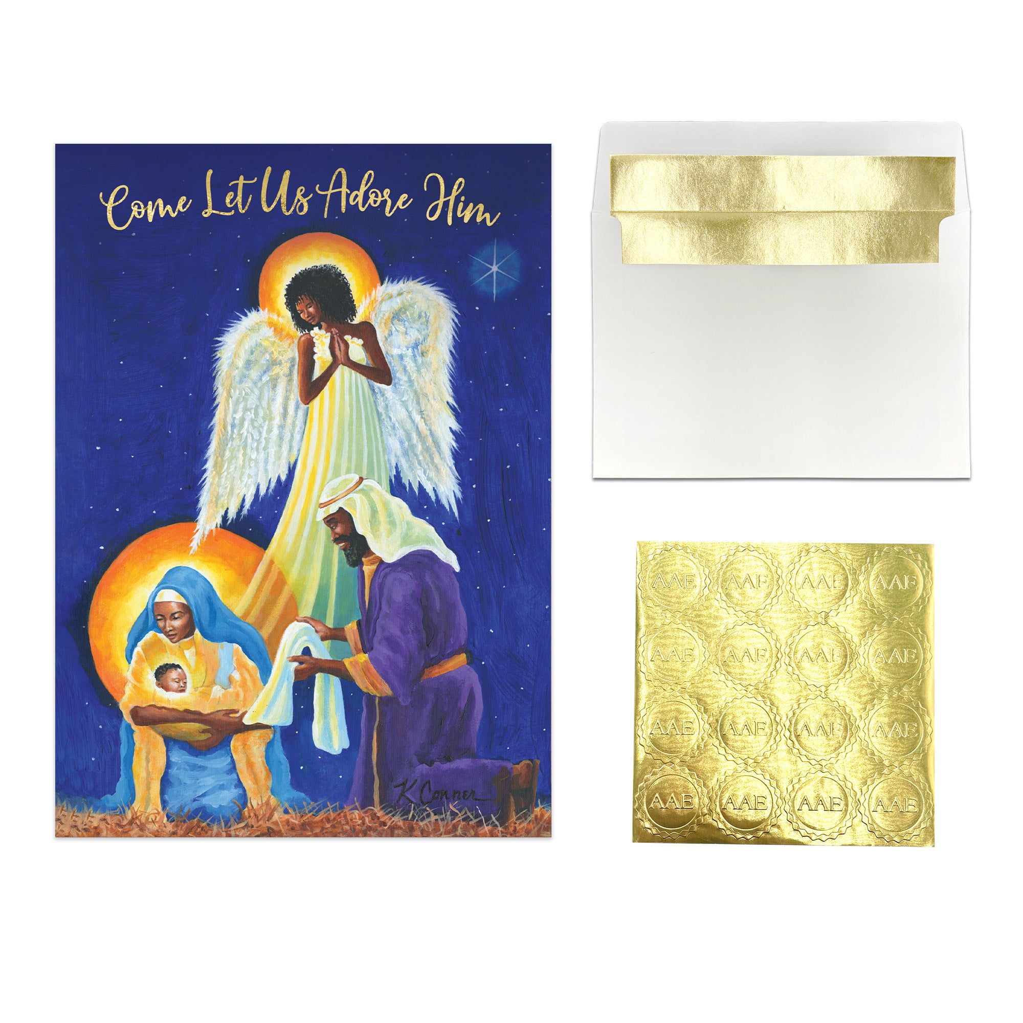 Nativity Angel Christmas Card