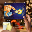 COME LET US ADORE HIM CHRISTMAS CARD