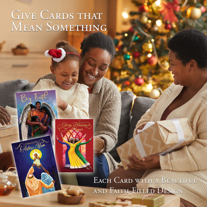 COME LET US ADORE HIM CHRISTMAS CARD