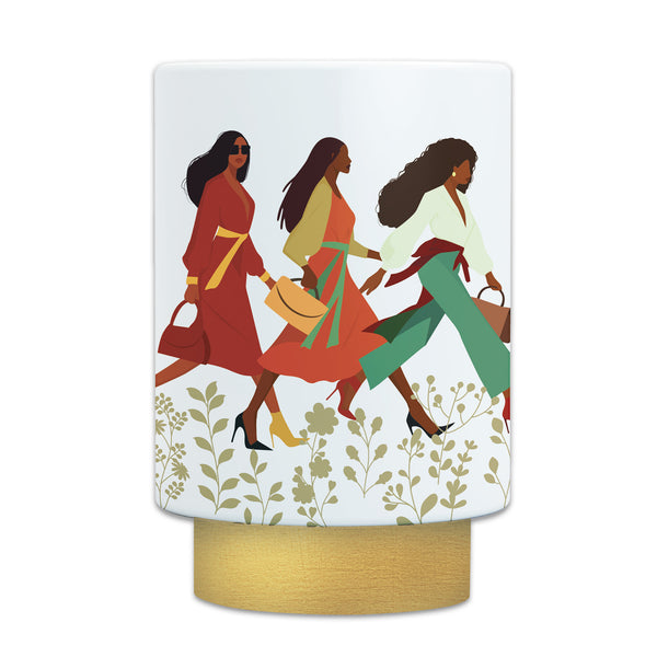African American Expressions LED Flameless Candle – Christian Inspirational Battery Operated Candle with Uplifting Art – Spiritual & Religious Home Décor for Black Women – Woman with God