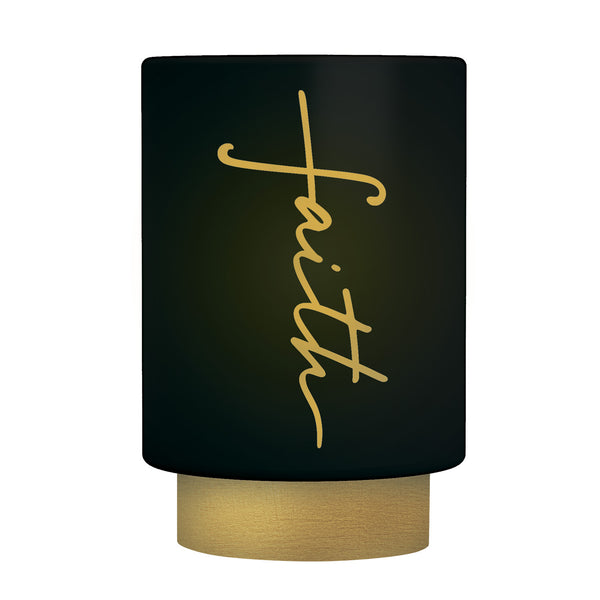 African American Expressions LED Flameless Candle – Christian Inspirational Battery Operated Candle with Uplifting Art – Spiritual & Religious Home Décor for Black Women - Faith