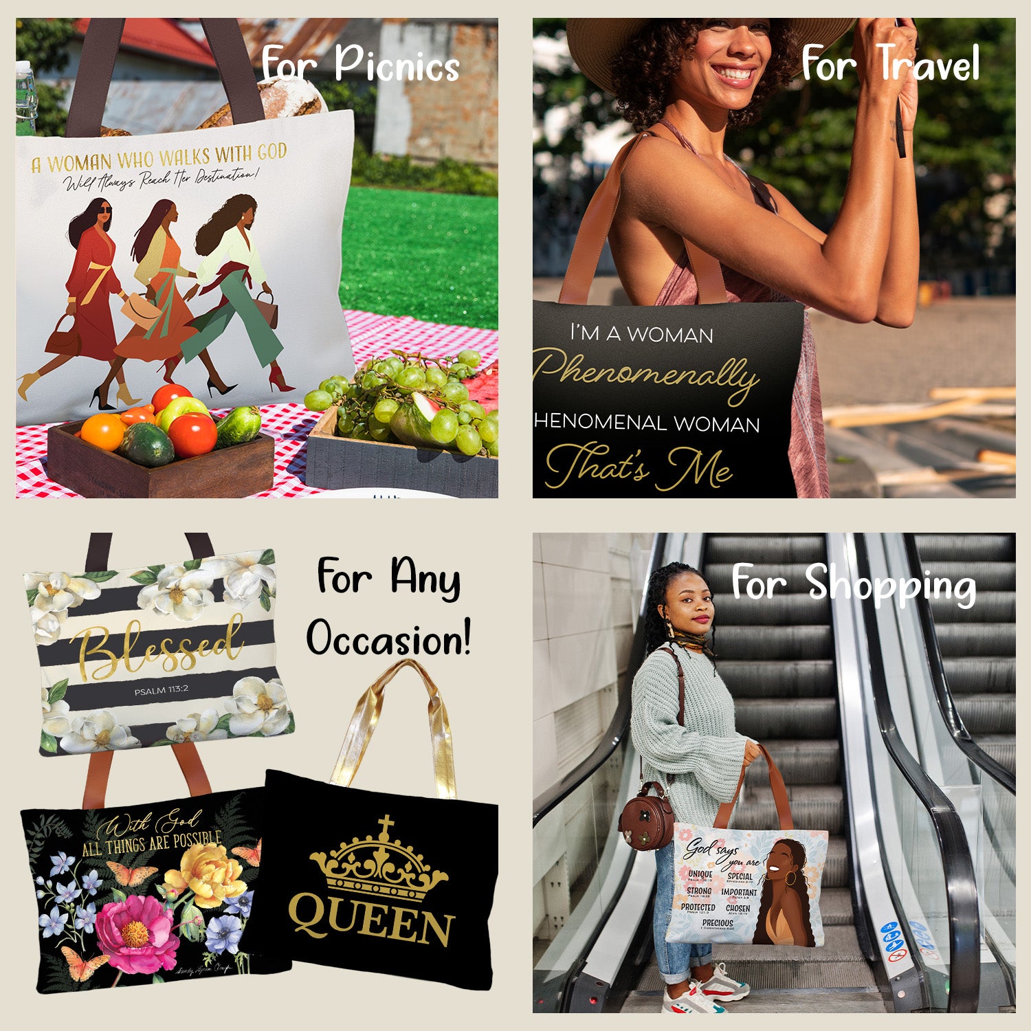 Woman with God Canvas Bag (Coming Soon)