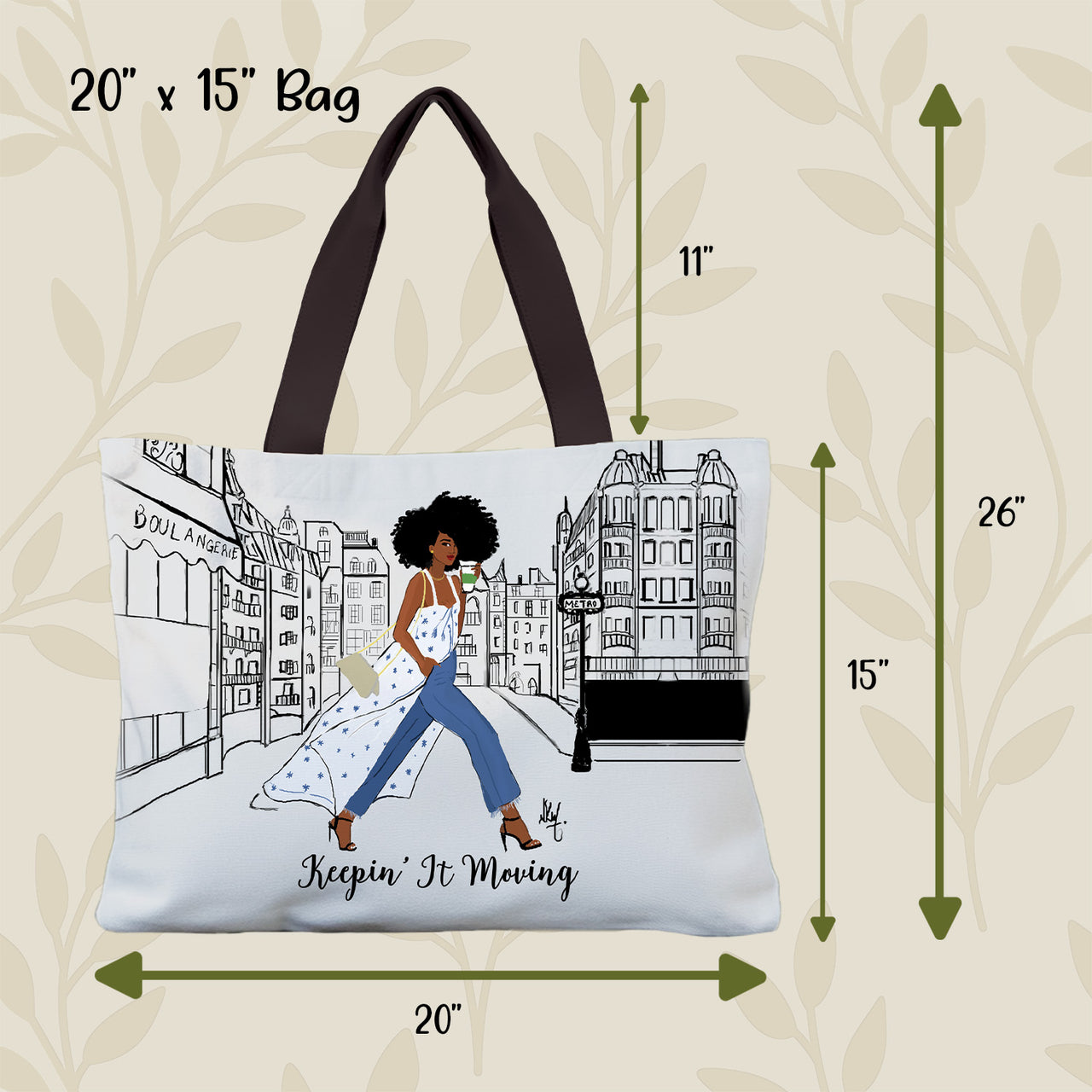 Keepin It Moving Canvas Bag (Coming Soon)
