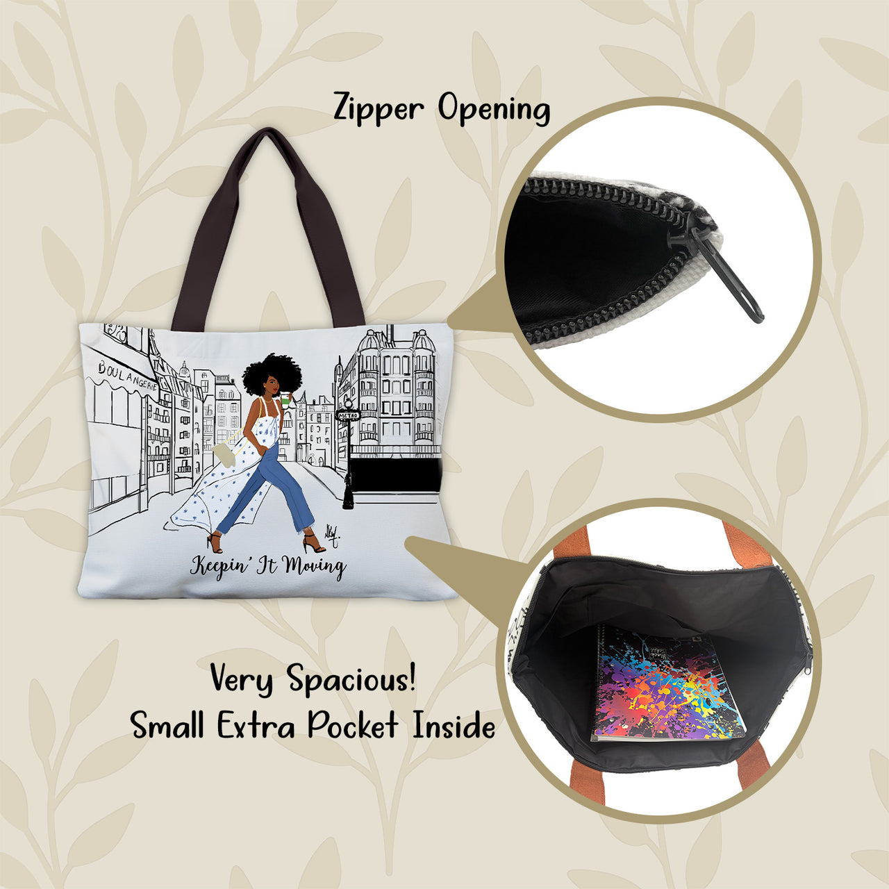 Keepin It Moving Canvas Bag (Coming Soon)