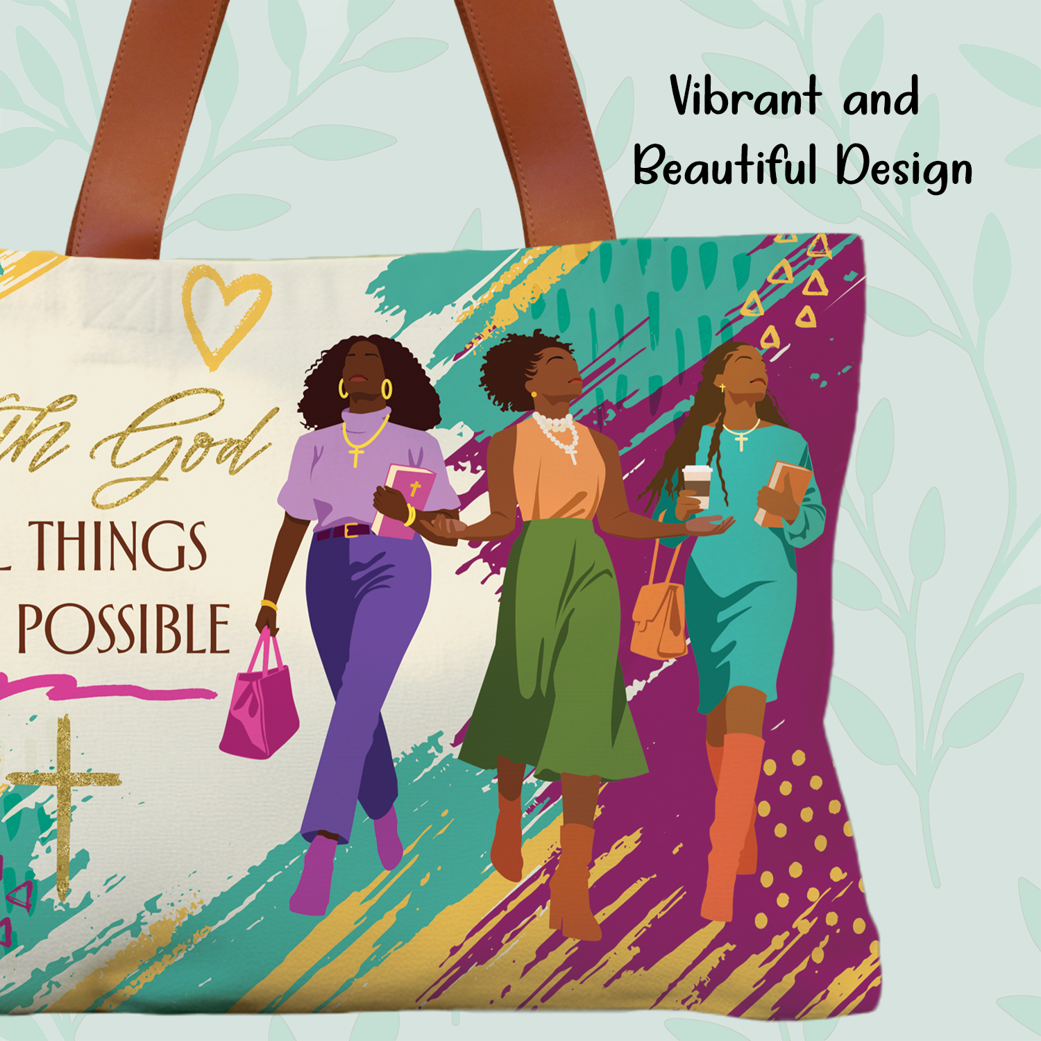 With God All Things Canvas Bag