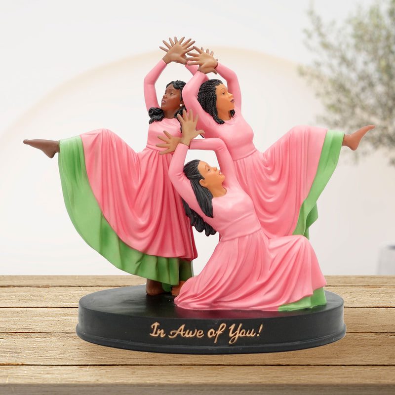 IN AWE OF YOU FIGURINE (PINK AND GREEN)