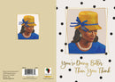 Mom in Blue Mothers Day Card