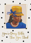 Mom in Blue Mothers Day Card