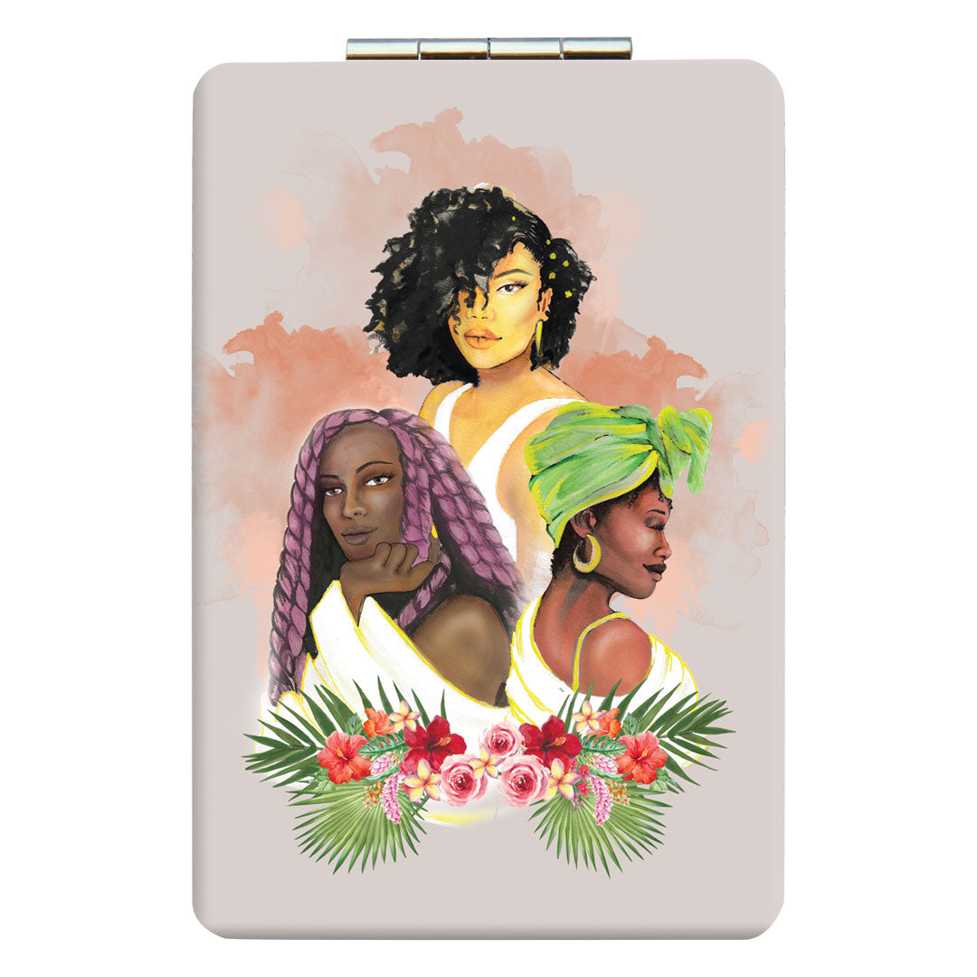NATURAL BEAUTIES COMPACT POCKET MIRROR