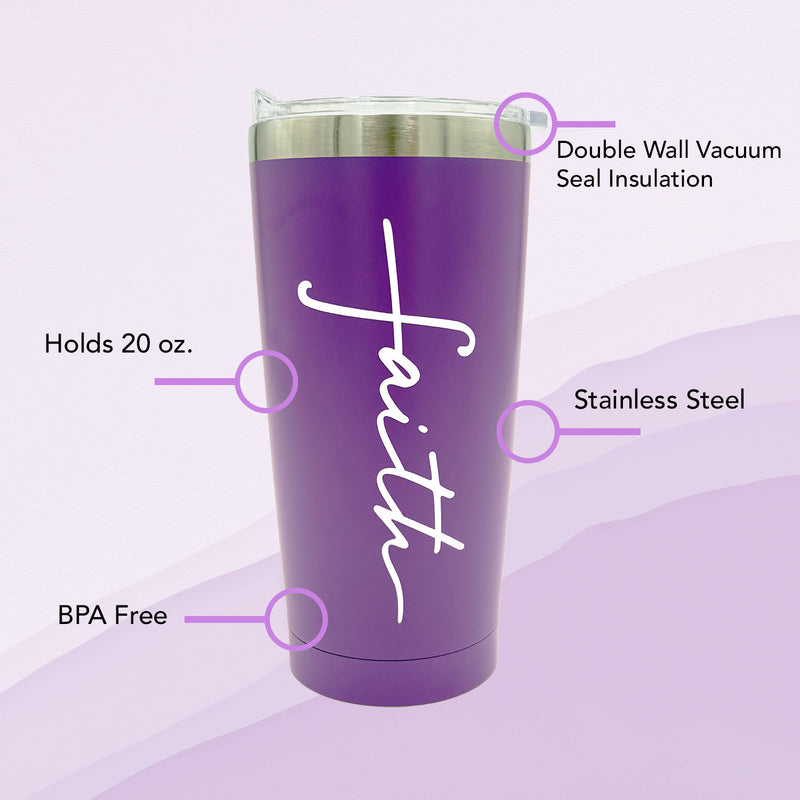 Faith Small Tumbler (Purple) COMING SOON!