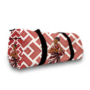RED AND WHITE TRAVEL BAG
