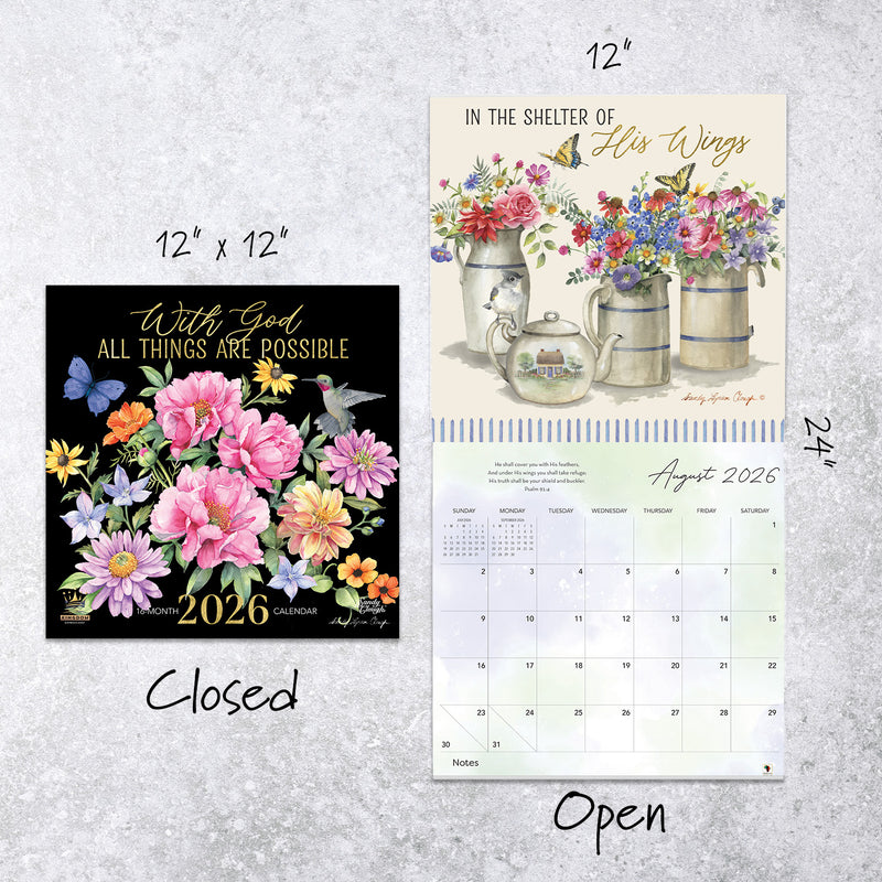 2026 With God all Things Calendar