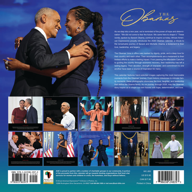 2026 The Obamas Calendar COMING SOON!