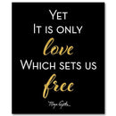 LOVE SETS US FREE WALL PLAQUE