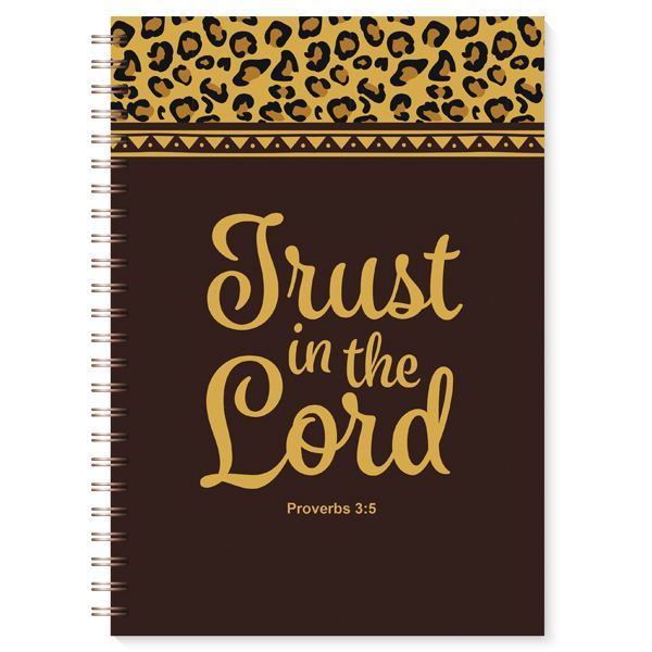TRUST IN THE LORD LEOPARD PRINT JOURNAL
