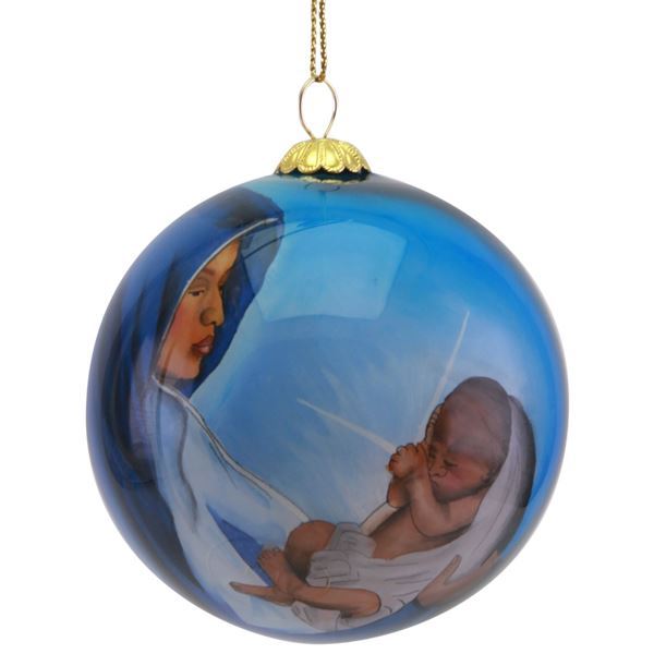 HOLY NIGHT HAND PAINTED ORNAMENT