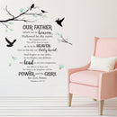 LORDS PRAYER WALL ART DECAL