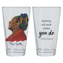 DRINKING GLASS SET 5 - MAYA ANGELOU