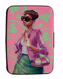 PINK AND GREEN CARD HOLDER