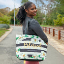 BLESSED MAGNOLIA CANVAS HANDBAG