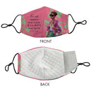 PINK AND GREEN FACE MASK