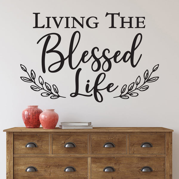 BLESSED LIFE WALL DECAL