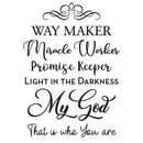 WAY MAKER WALL DECAL